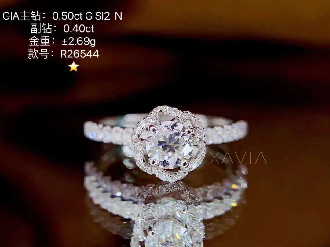 Floristra – Round Cut Lab Diamond Engagement Ring