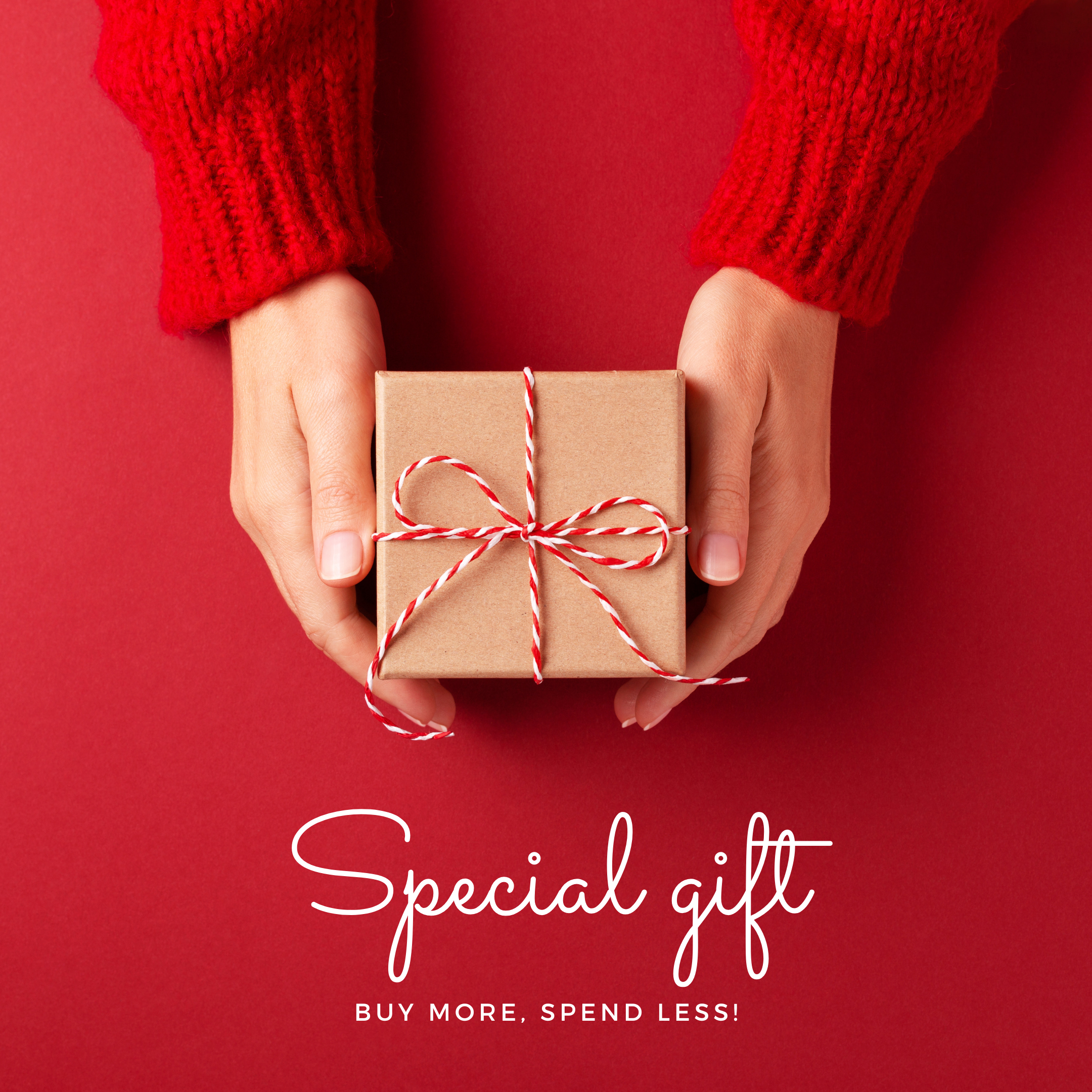hows a "Special Gift" which appears to be a small, wrapped present, possibly a gift box or a similar item, tied with a decorative ribbon - Xavia Jewels