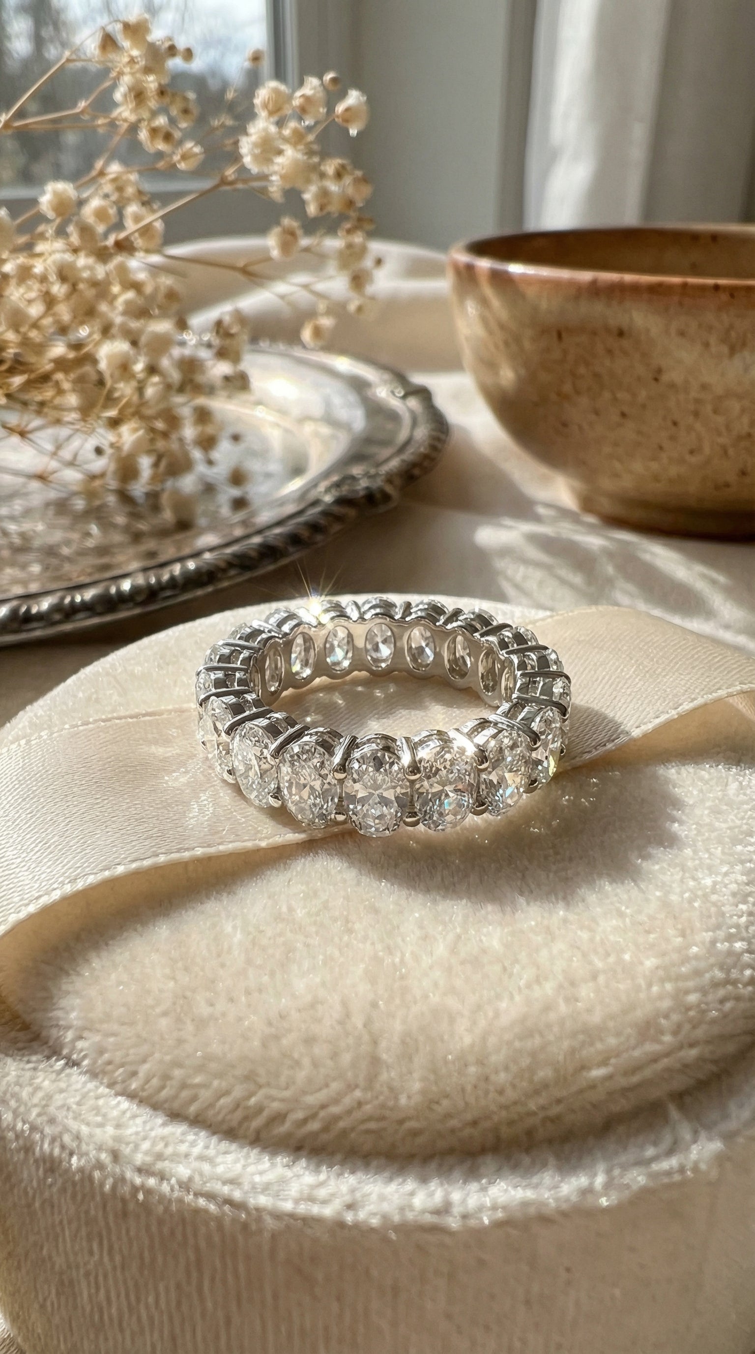 oval-lab-grown-diamond-eternity-ring-flatlay