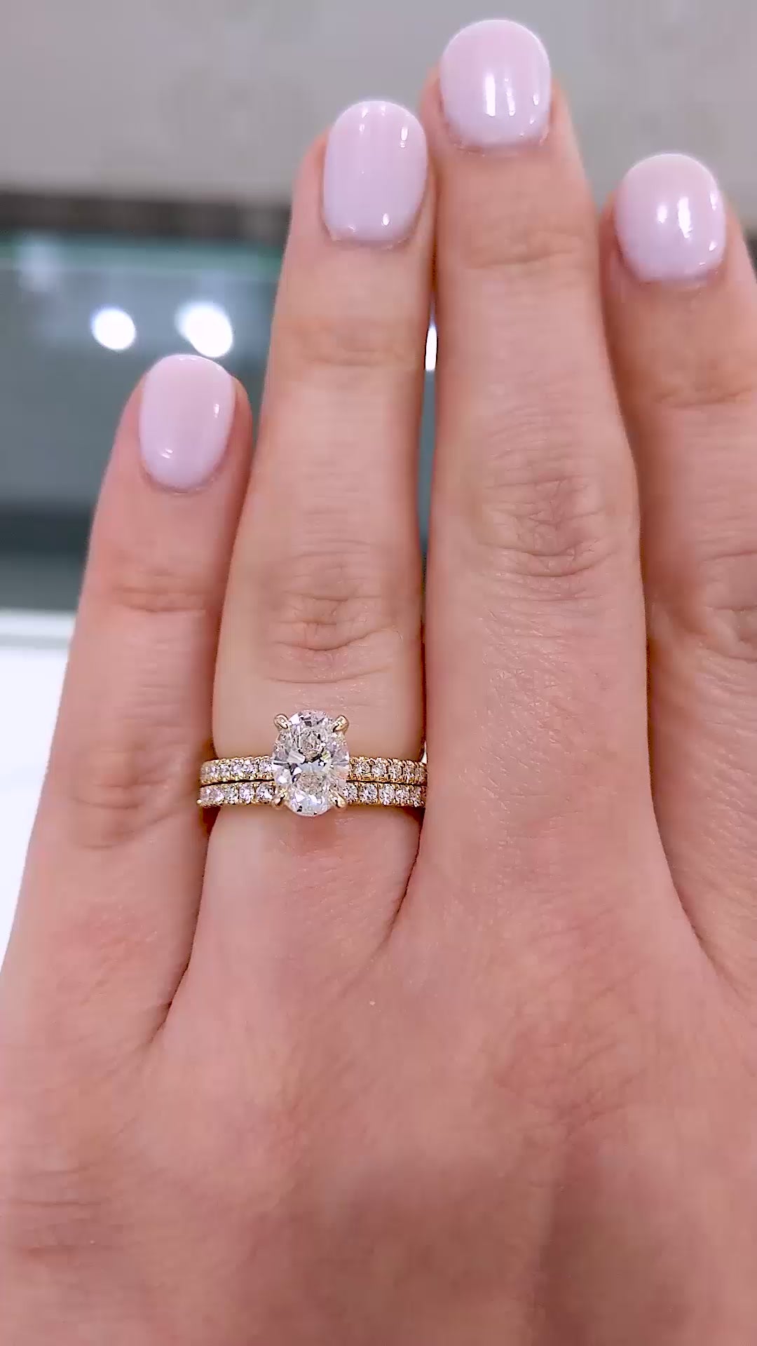 Orlina — Oval Solitaire Lab Diamond Engagement Ring