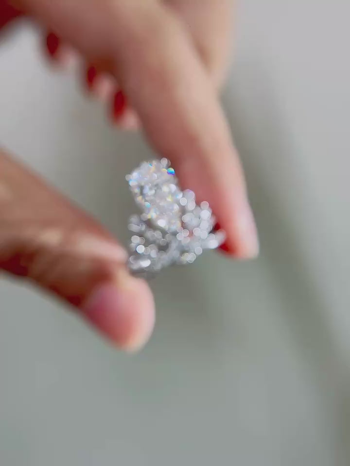 Pear Cut Pink Diamond Floral Halo Engagement Ring | Xavia Jewels